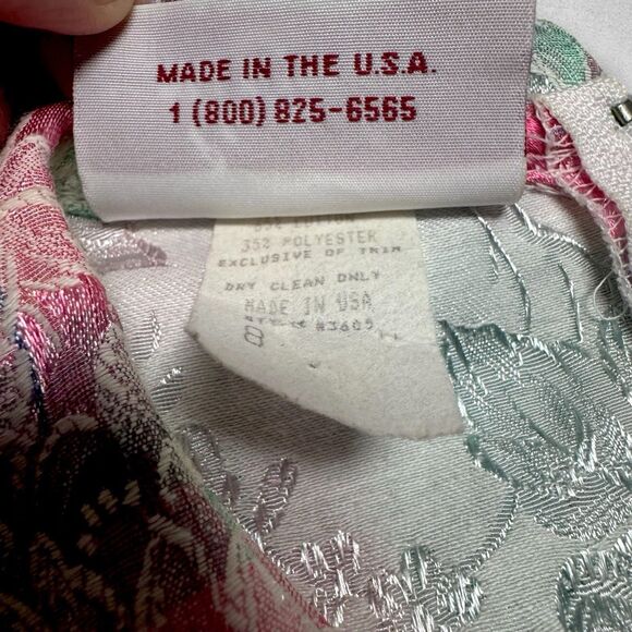 Vintage Storybook Heirlooms Girls Dress 8 Plaid Lace Metallic Brocade Victorian - Picture 4 of 14